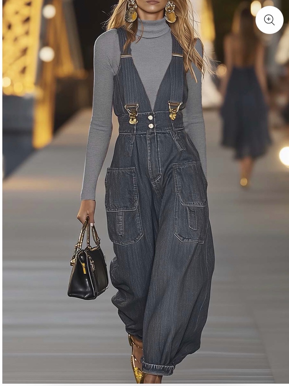 🔆OYROSY Fashion Personality Loose V-neck Suspender Denim Jumpsuit